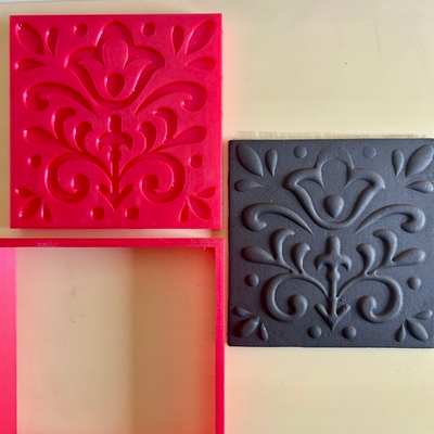 Штамп с вырубкой "Цветок"