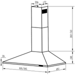 Купольная вытяжка Oasis серии PROMO KB-60W