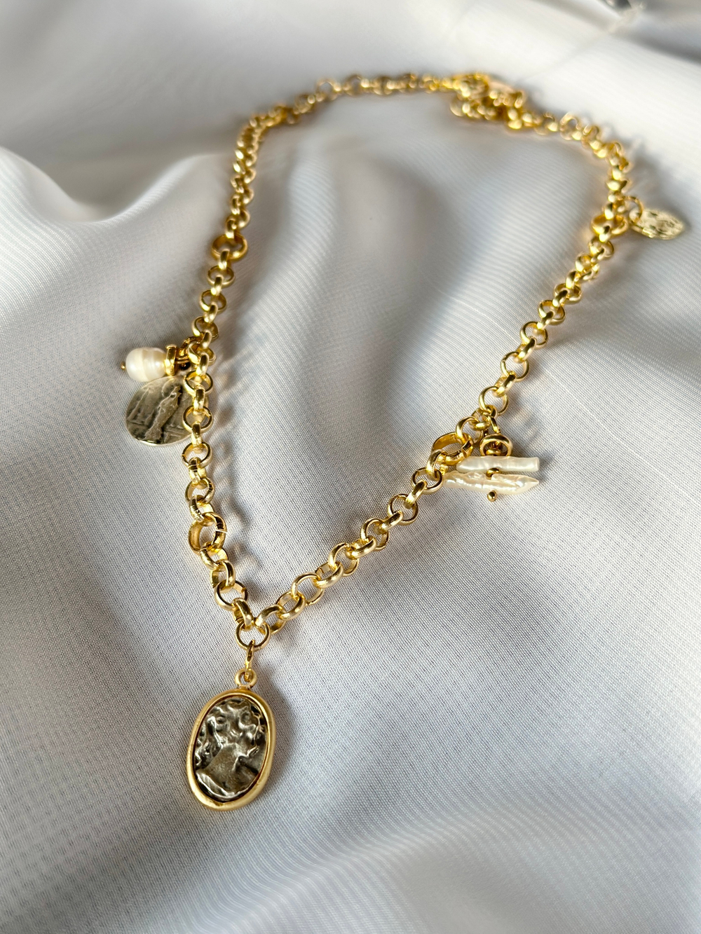 Coins g/oval Колье арт.1279