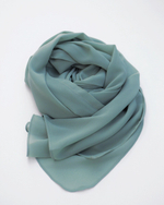 хиджаб шарф темно синий шифон