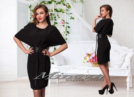 Платье 8537-черный Minova