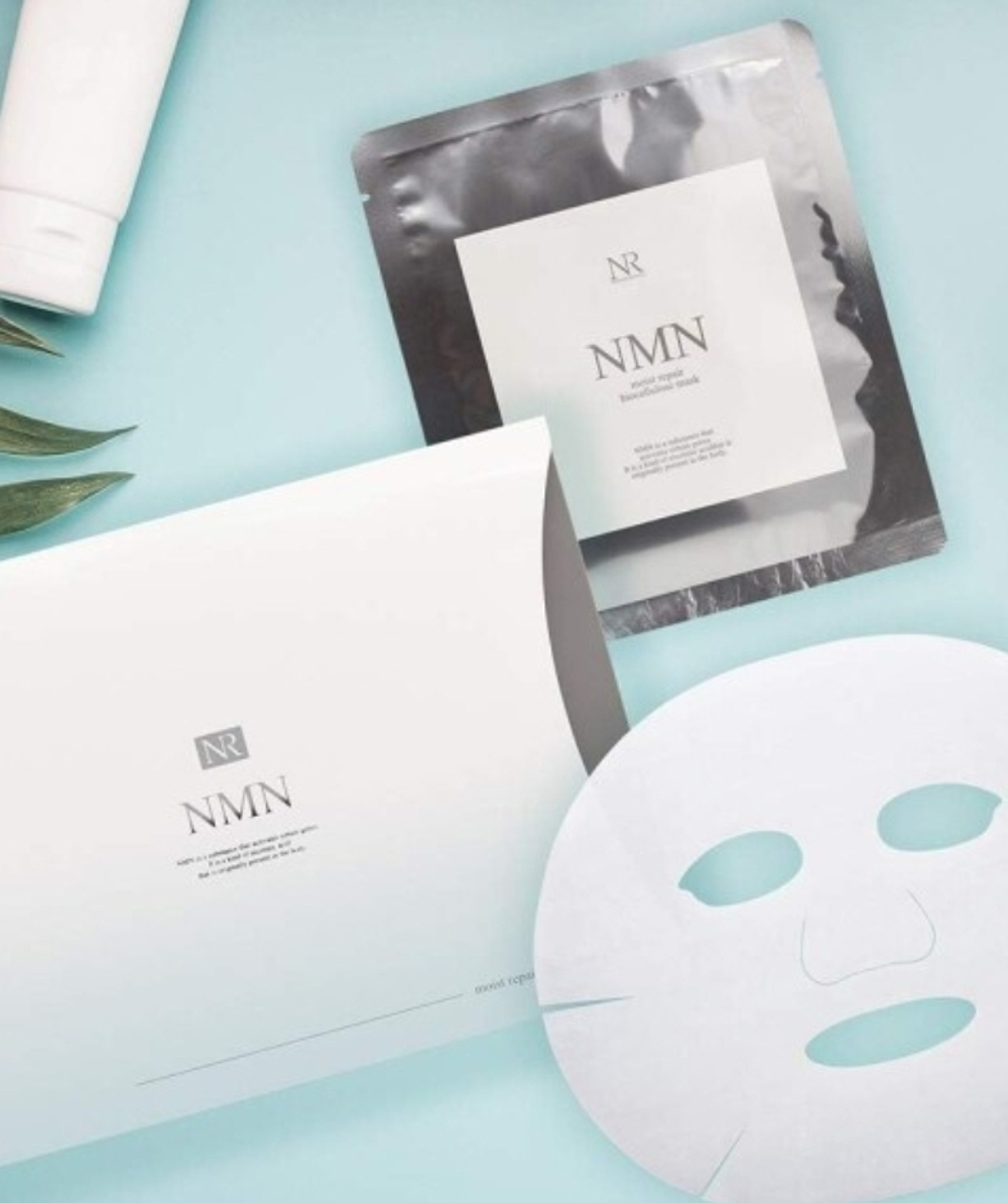 Увлажняющая антивозрастная маска с NMN и плацентой Natuore Recover NMN Moist Repair Biocellulose Mask, 4 шт