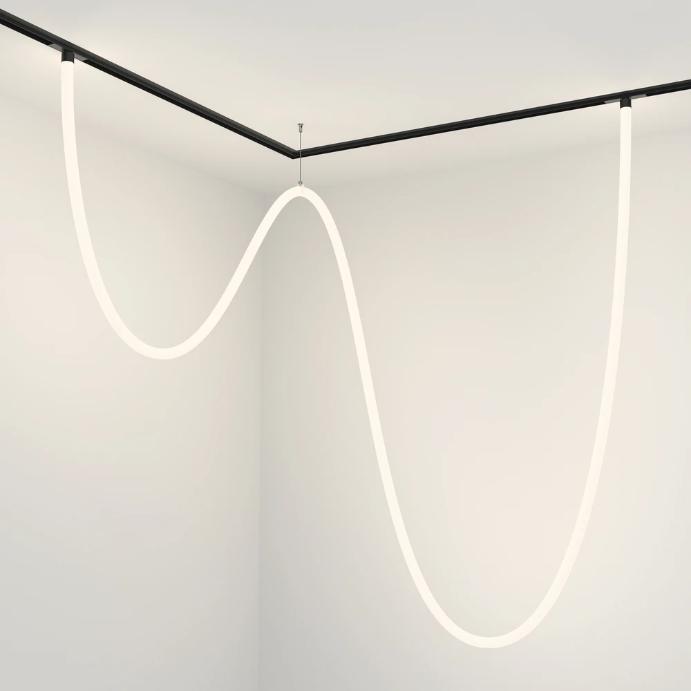 Магнитный трековый подвесной светильник Maytoni TAU TR101-2-100W4K-B