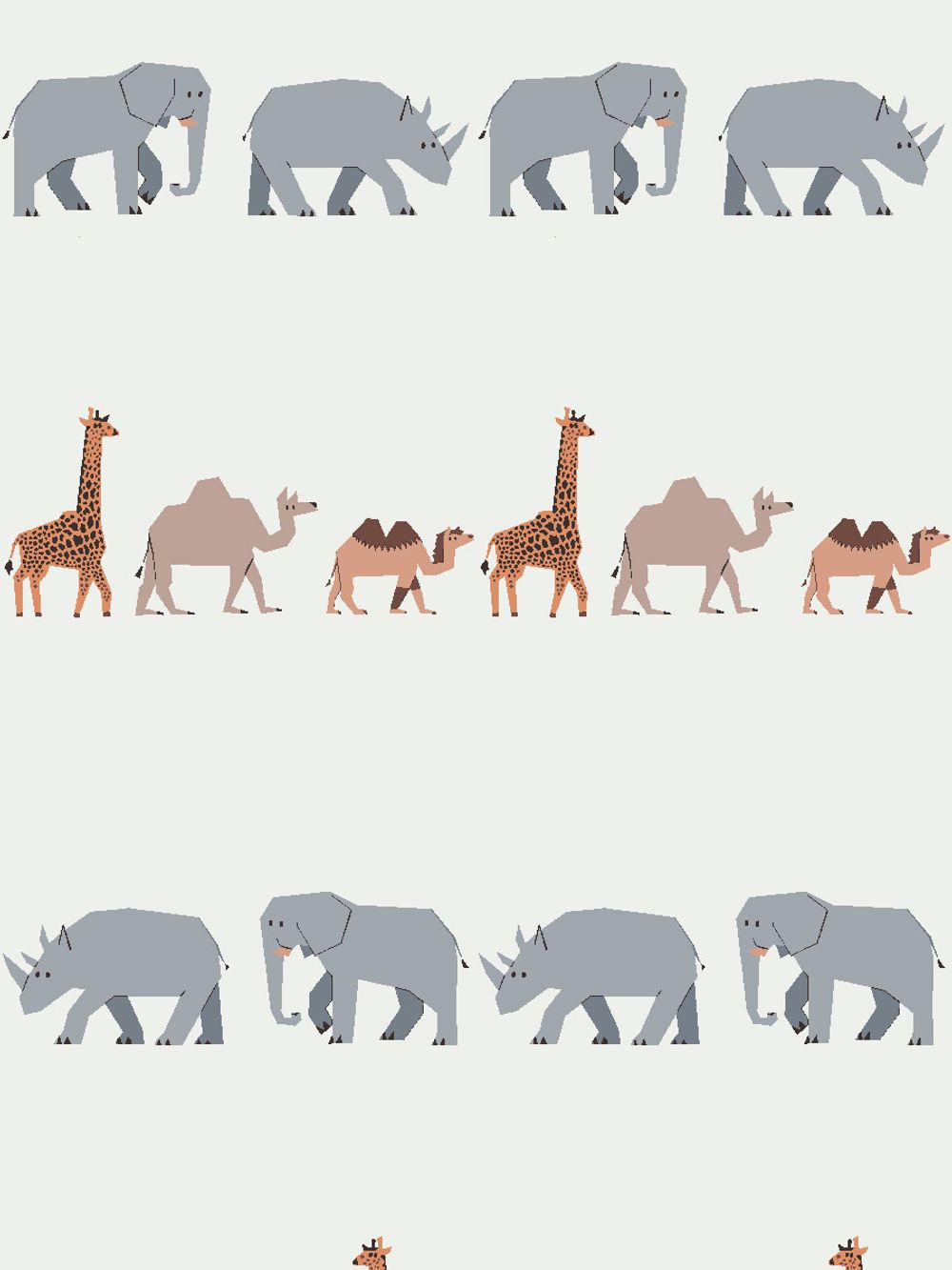 Постельное белье Сказка "Саванна/Саванна (компаньон)" евро Наволочка 50х70 см 2 шт Простынь на резинке 180х200 см Пододеяльник 200х215 см, перкаль