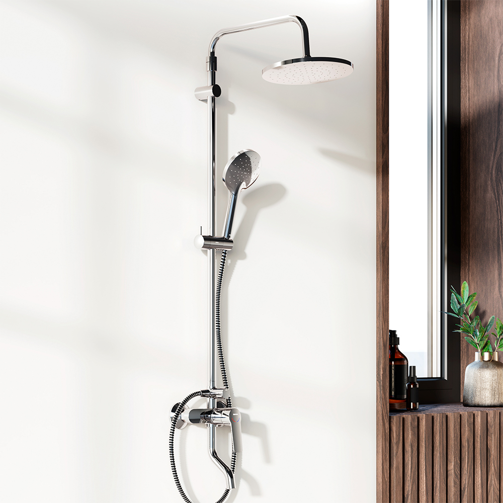 Душевая система с ванно-душевым смесителем Damixa Jupiter 977740000