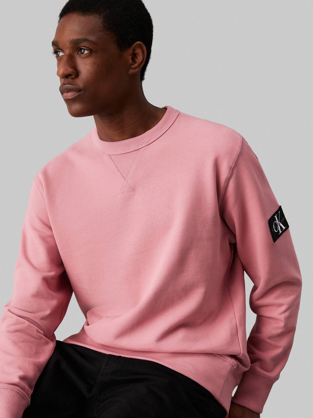 Худи BADGE CALVIN KLEIN JEANS - розовый(J30J323426)