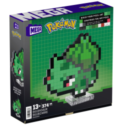 Набор строительных блоков MEGA Pokemon - Бульбасаур из 374 деталей. HTH75 / артикул   HXV71 HTH75  / GTIN 194735190836