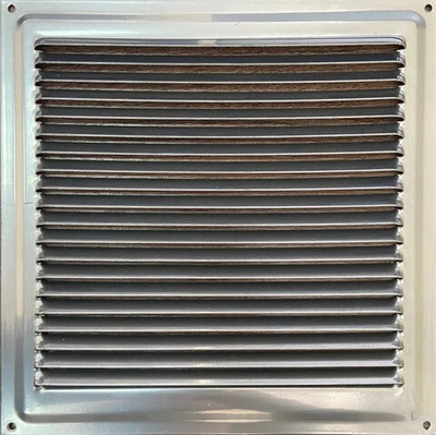 Решетка вентиляционная металлическая 200х200 хромированная