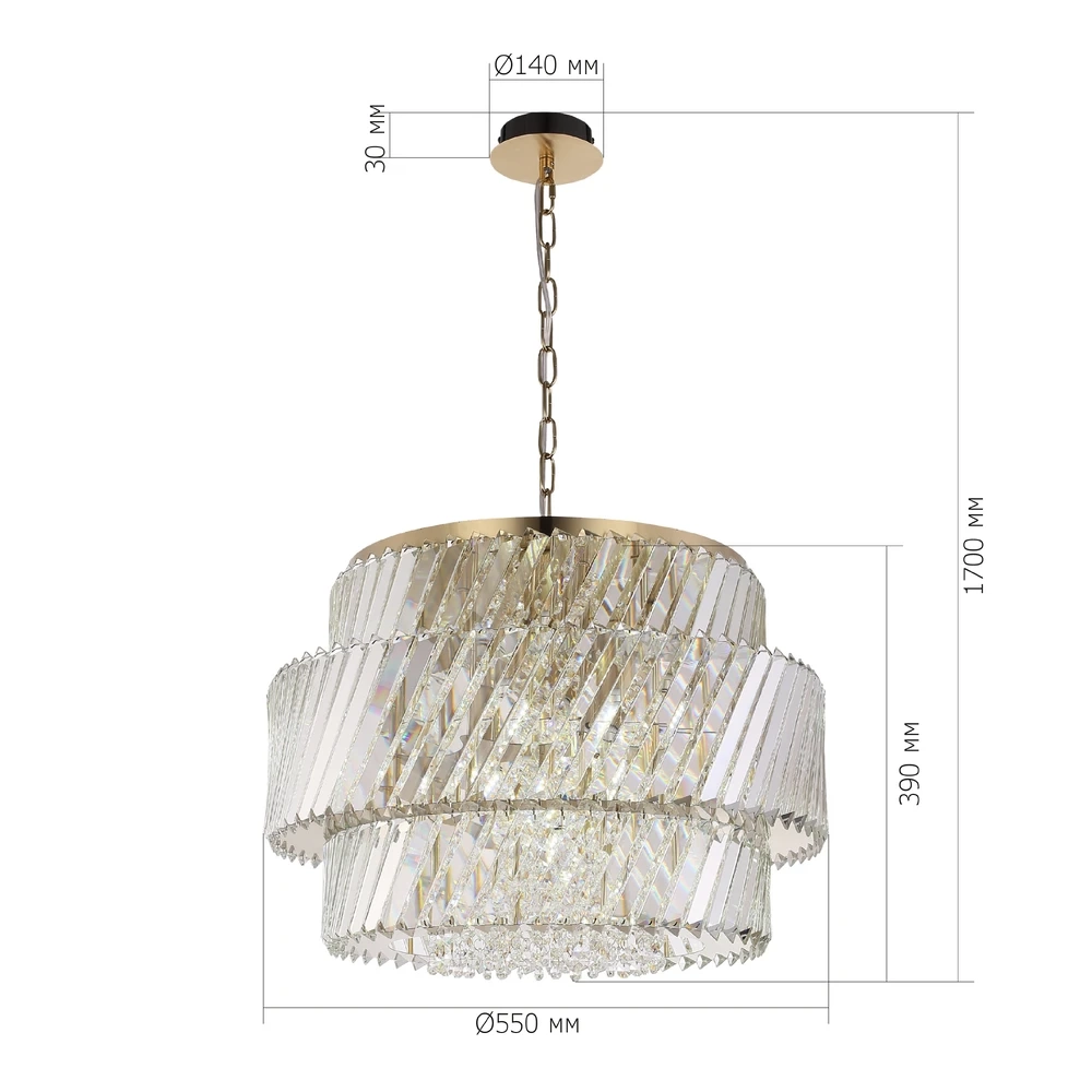 Подвесная люстра ST Luce RITZ SL6138.303.12