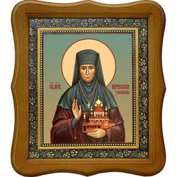 Параскева Топловская (Родимцева), преподобная игумения. Икона на холсте.