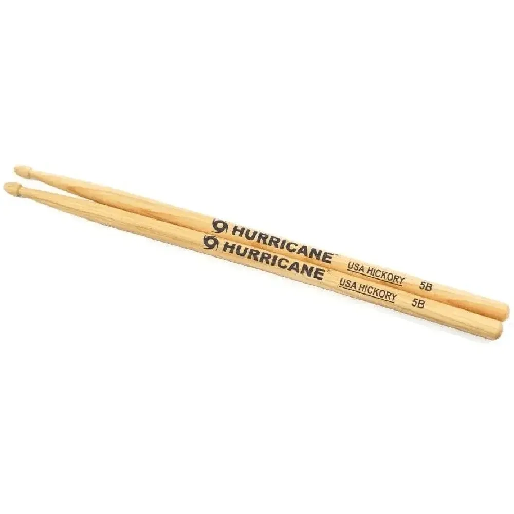 HURRICANE American Hickory 5B палочки барабанные. Материал: гикори (орех). Наконечник: дерево. Цвет: натуральный.
