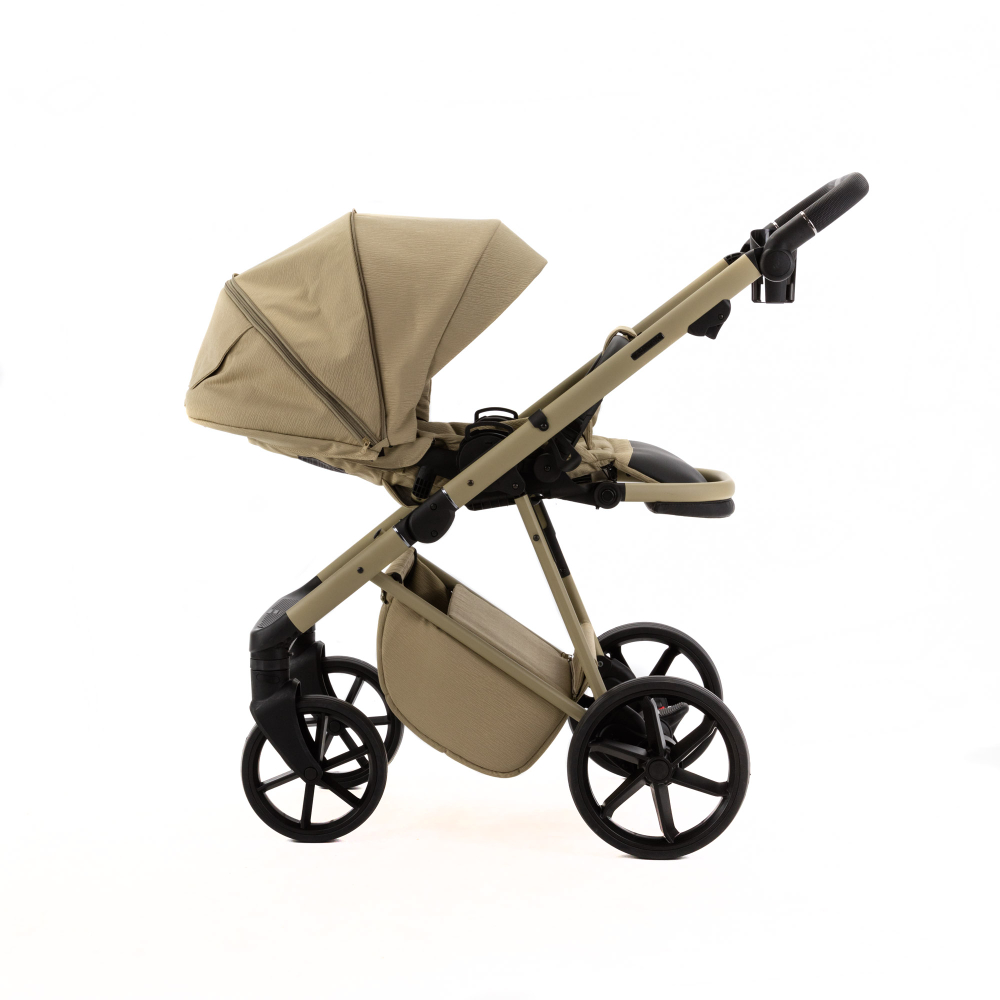 Детская универсальная коляска Adamex Delta Natura - DN-13 Olive (оливковый, ткань)