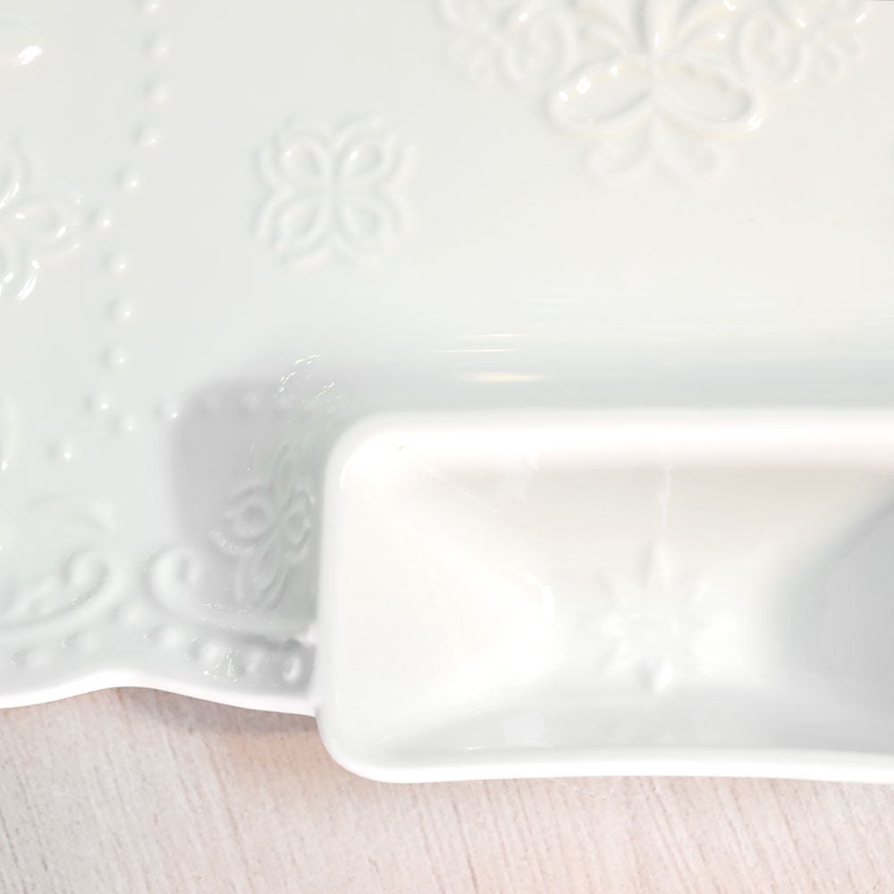 Блюдо сервировочное 26*25см с соусницей