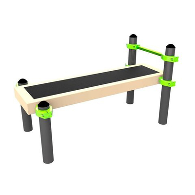 W234 GTO Скамья гимнаст. горизонт. для поднимания туловища из положения лежа на спине ZAVODSPORTA