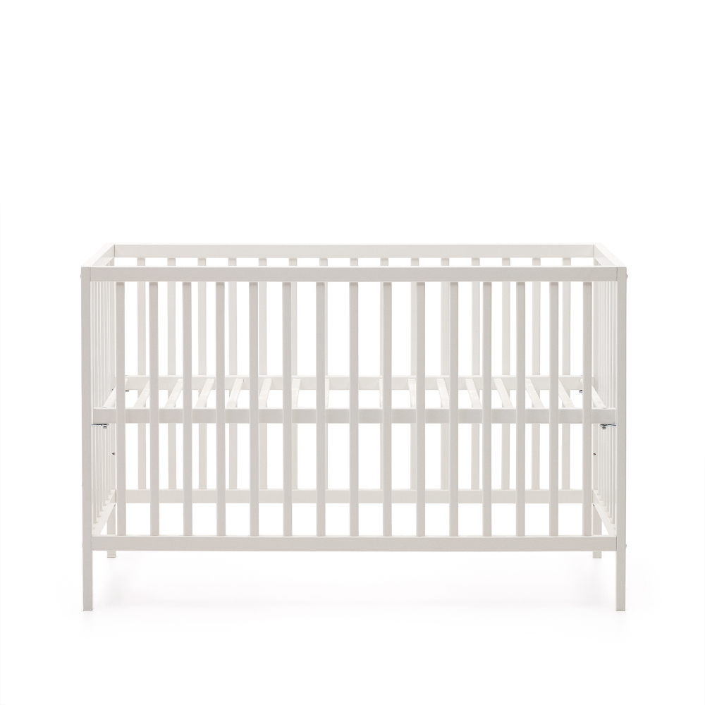 Shantal Детская кроватка из массива бука с белой отделкой 60 x 120 см