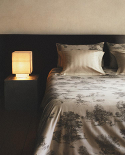 ZARA HOME ПОДОДЕЯЛЬНИК ИЗ САТИНА С ПРИНТОМ ТУАЛЬ-ДЕ-ЖУИ, СЕРЫЙ