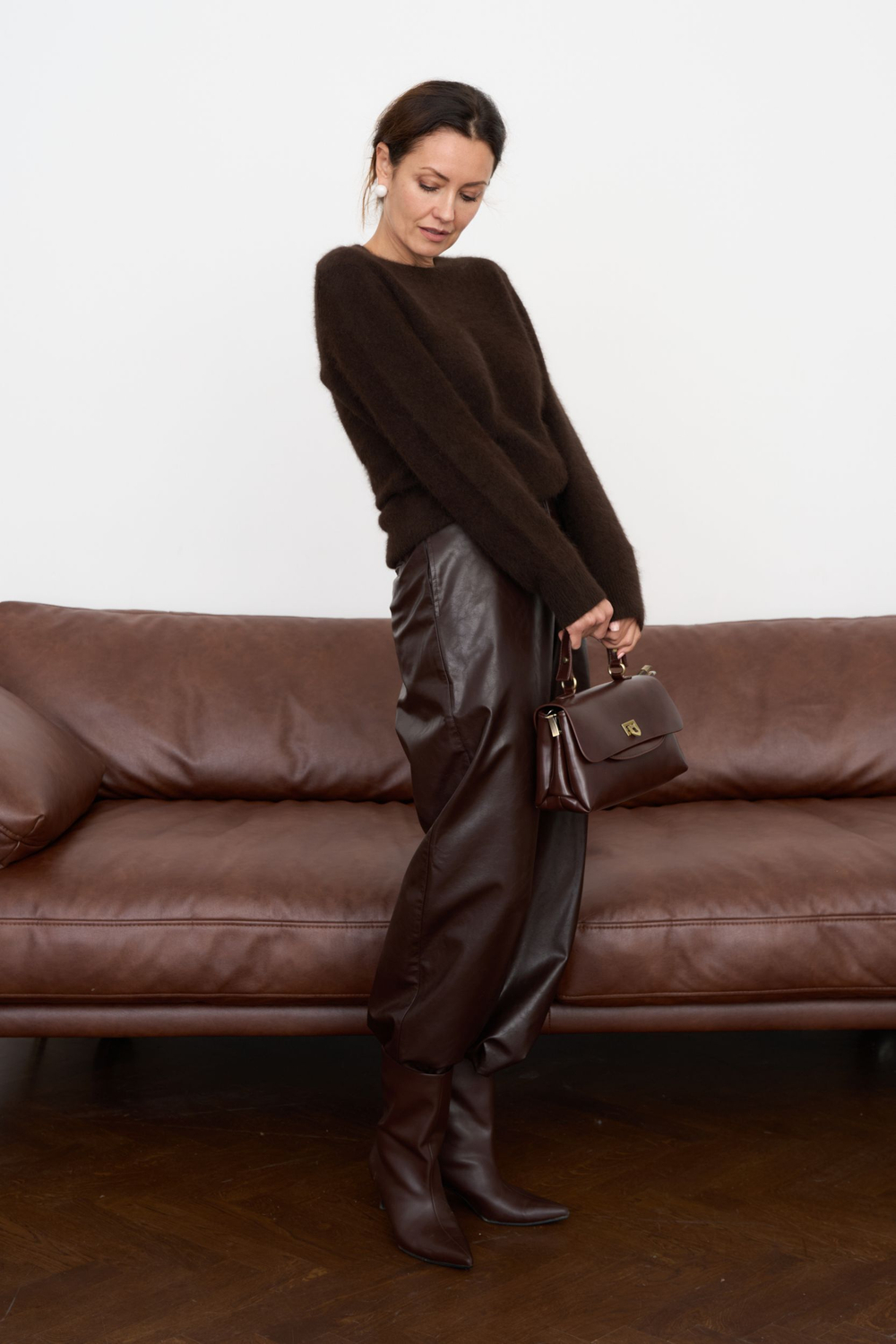 Брюки эко - кожа Лекса