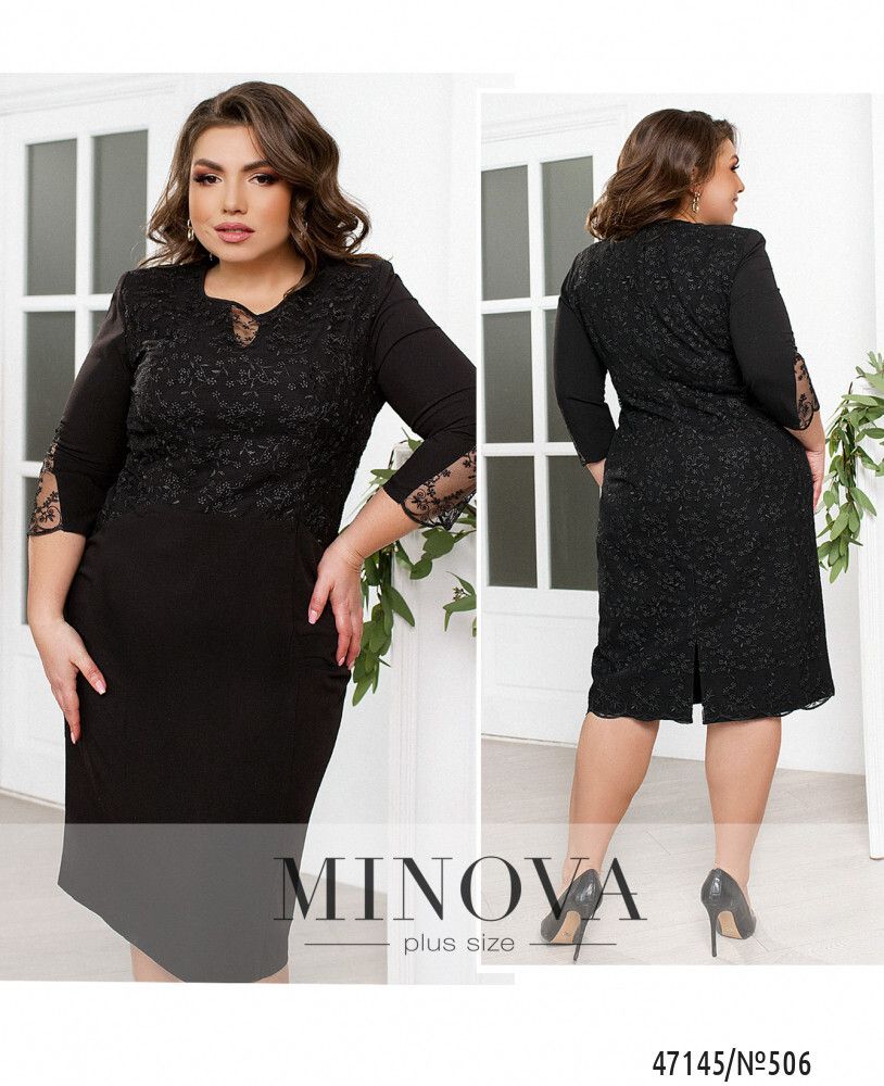 Платье 506-Черный Minova