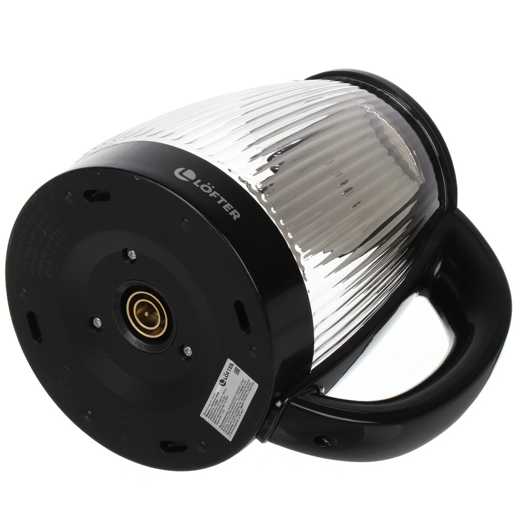 Чайник электрический Lofter, CX-K313-18AB, чер, 1.8 л, 1500 Вт, ск нагр элем, стекло, пластик