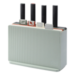 Набор из 4-х разделочных досок и 4-х ножей с держателем cut&store