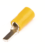 Наконечник с плоским штифтом с изолир.фланцем 2,5-6 кв.мм 3,9х13 мм(НШПИ)