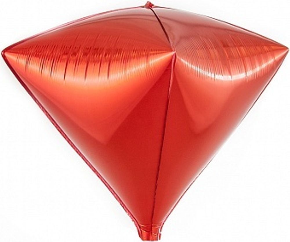 Шар 3D (24&#39;&#39;/61 см) Алмаз Красный