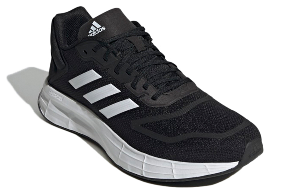 Adidas DURAMO LITE 2.0 comfortable fabric wear-resistant low-cut training running shoes men's black and white