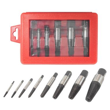 Набор экстракторов, 8пр.(?:4, 5, 6.4, 7.6, 11, 15, 19, 24мм, размер:3-6,6-8,8-11,11-14,14-18,18-20,20-22,22-26мм), в пластиковом кейсе Forsage F-63006C