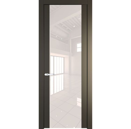 Межкомнатная дверь эмаль Profil Doors 1.7P перламутр бронза стекло перламутровый лак