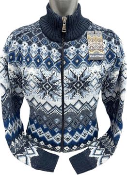 Pulltonic из шерсти и кашемира на полном замке "СНЕЖОК" . Размер 50-54