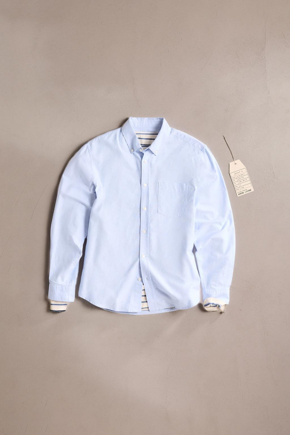 ZARА РУБАШКА ОКСФОРД, НЕБЕСНО-ГОЛУБОЙ