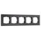 Рамка Werkel Senso на 5 постов черный стекло soft-touch W0053108 4690389214288