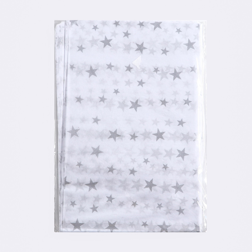 Бумага упаковочная тишью "Звездочки",50 х 66 см 956146 набор