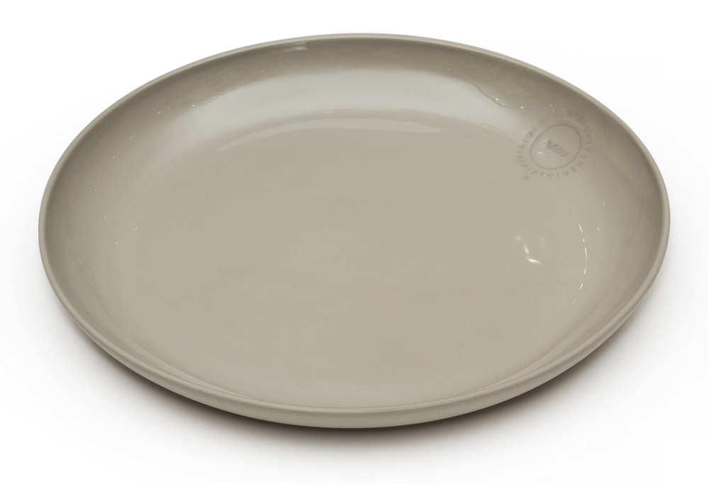 Тарелка SERVING PLATTER LARGE round Сервировочная Feinedinge Серый