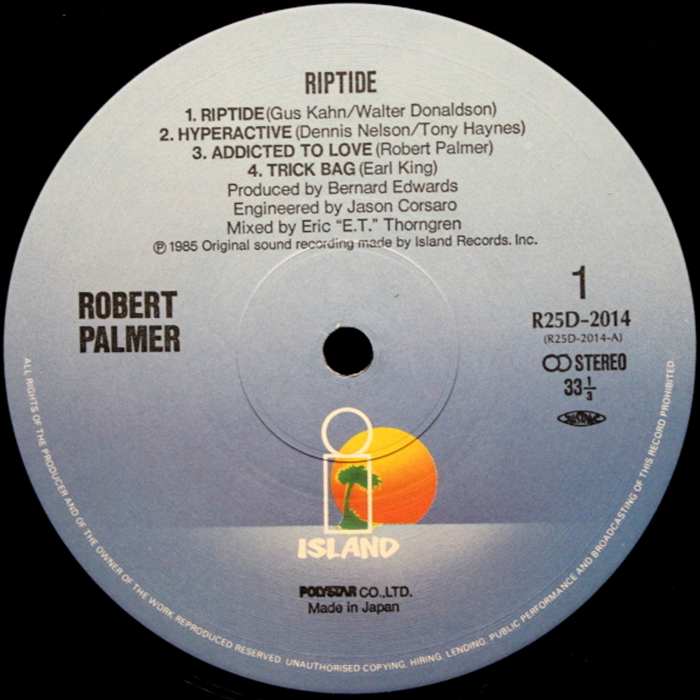 Robert Palmer / Riptide (LP)