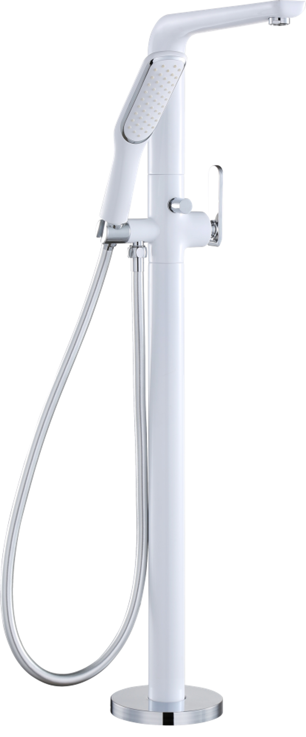 Смеситель напольный для ванны GZ52081-F белый