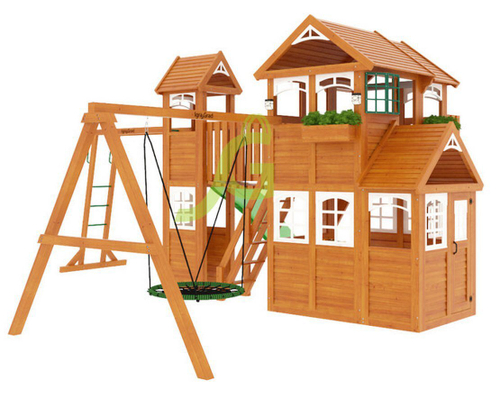 Детская деревянная площадка Клубный домик Макси Luxe