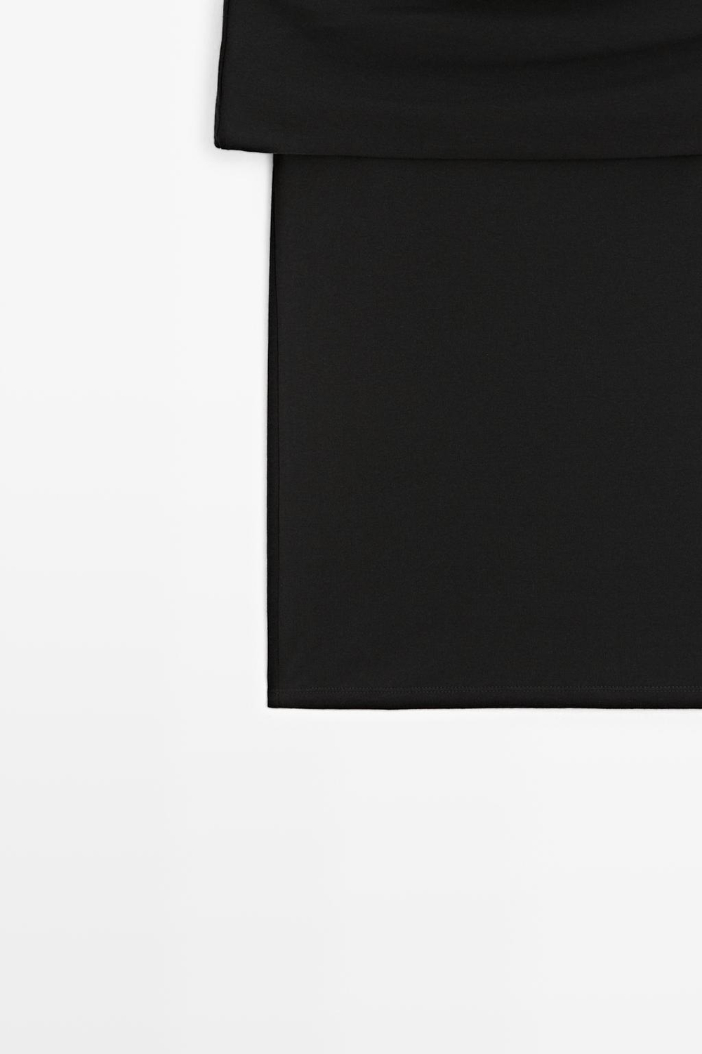 Massimo Dutti Хлопковый топ с открытыми плечами, черный