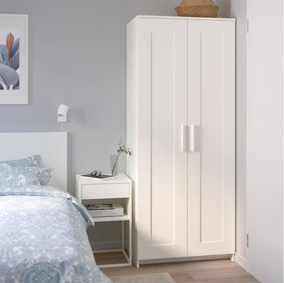 Шкаф 2-дверный Ikea Brimnes, белый