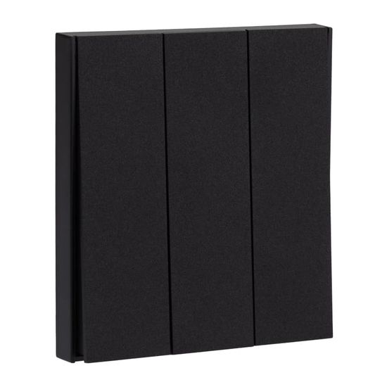 Выключатель STRONG 3 кл 10А с/у антрацит KRANZ