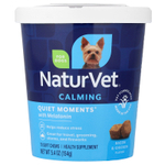 NaturVet, Quiet Moments®, успокаивающий мелатонин, для собак, бекон и курица, 70 жевательных таблеток, 154 г (5,4 унции)
