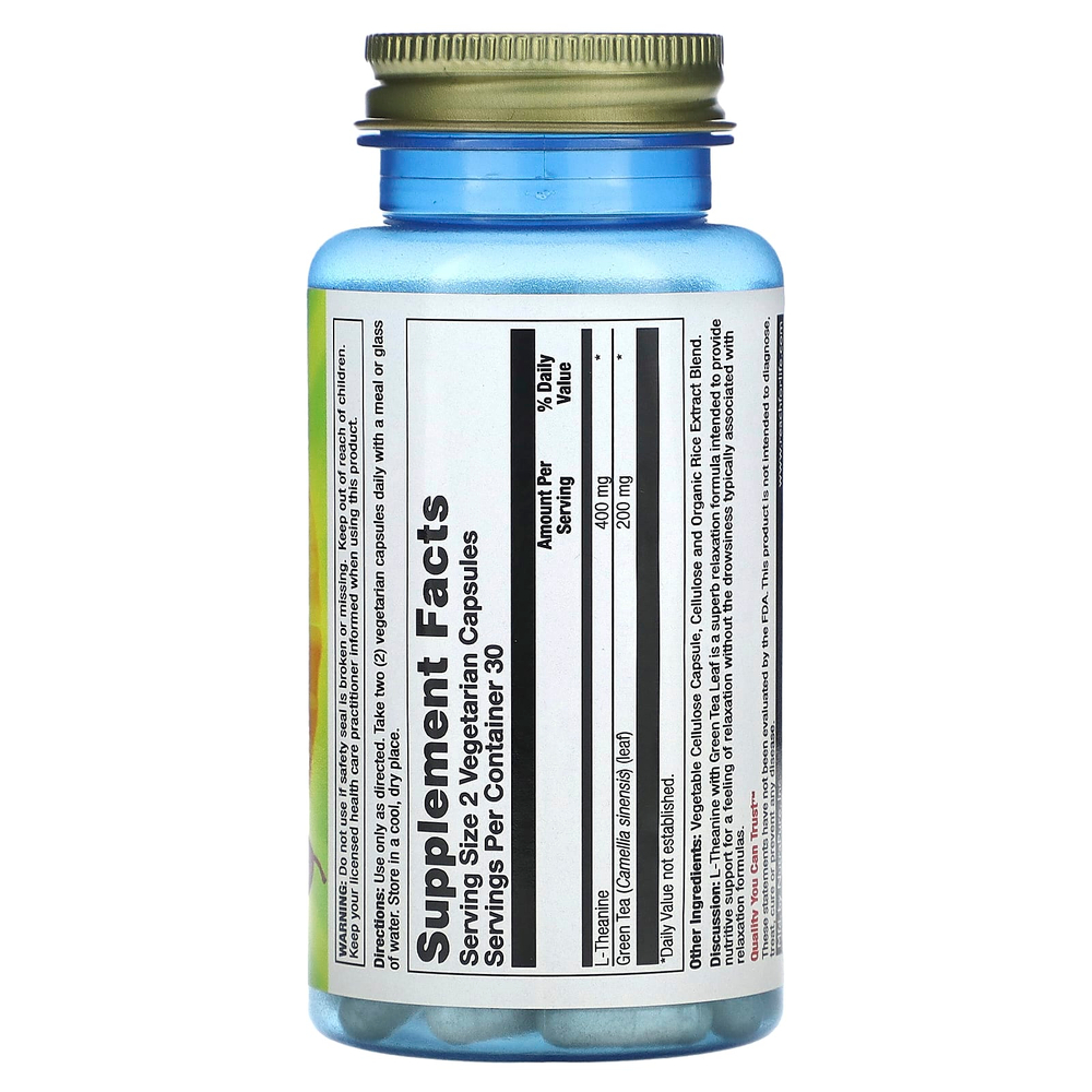 Nature's Life, L-теанин, 60 вегетарианских капсул