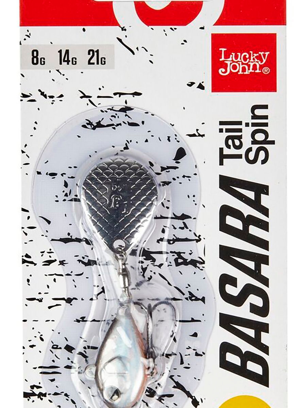Тейл-спиннер Lucky John BASARA TAIL SPIN 21.0г 001 в блистере