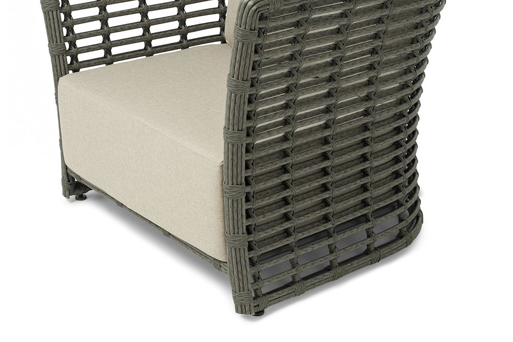 "Валенсия" кресло из искусственного ротанга, цвет серый