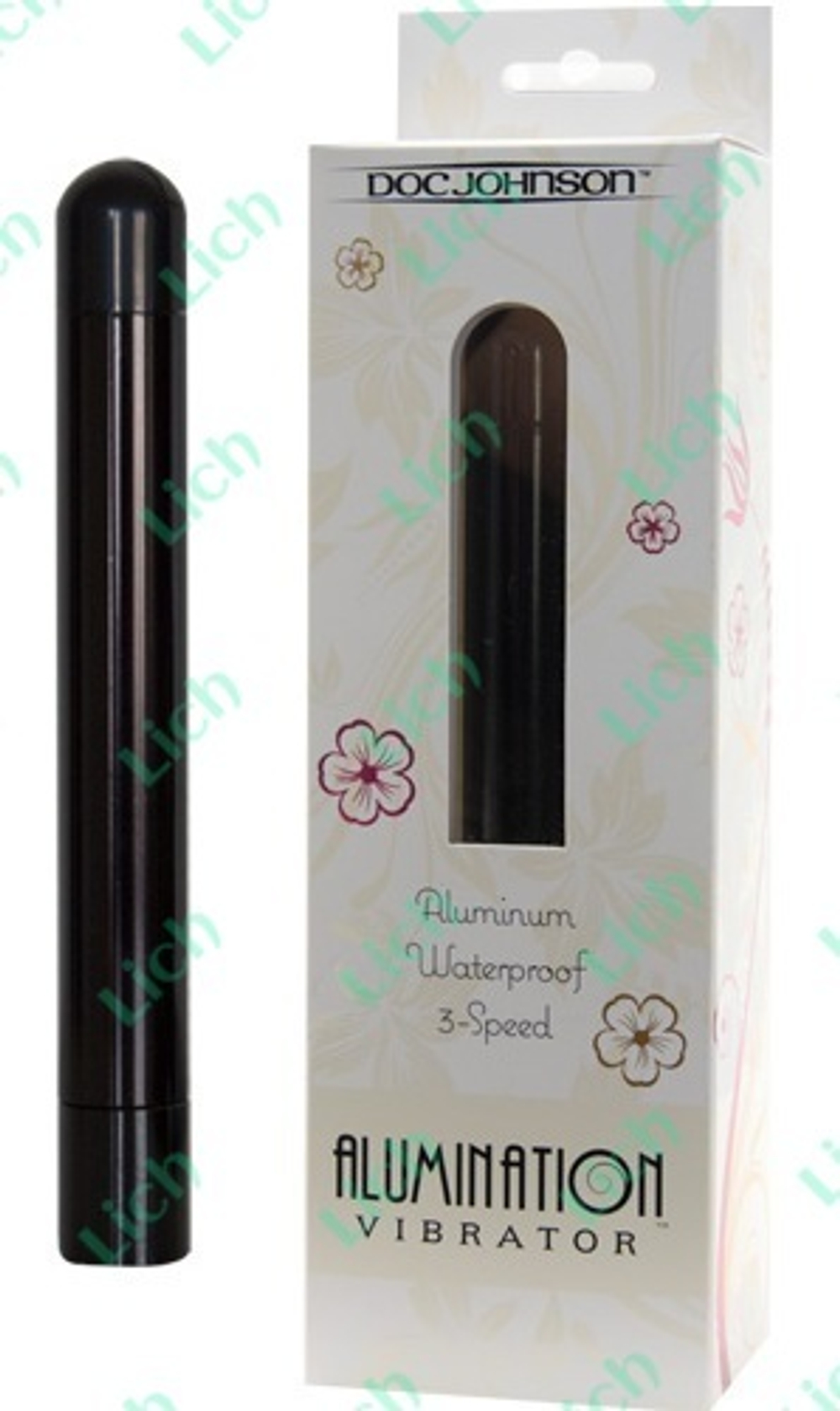 Черный вибратор ALUMINATION