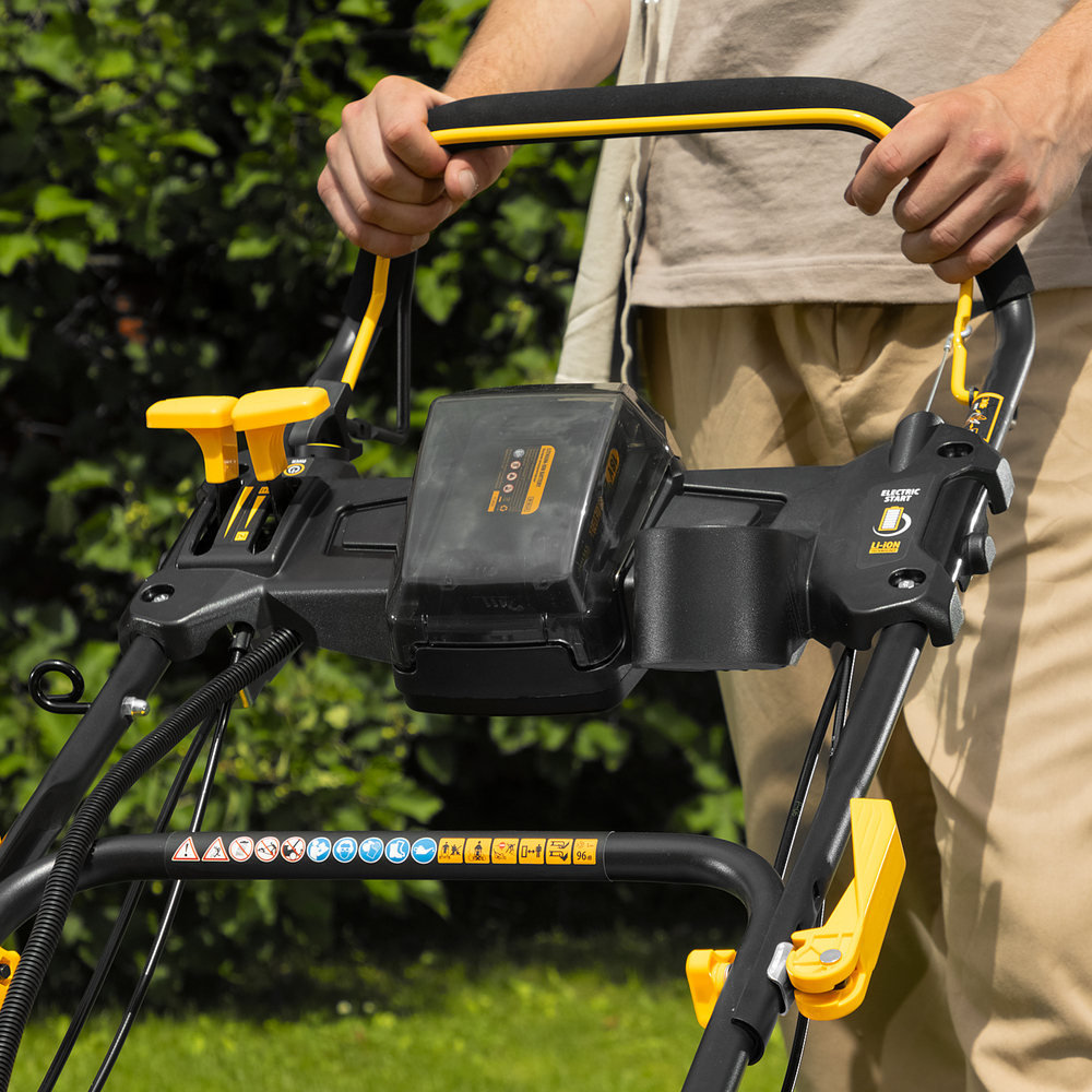 Газонокосилка бензиновая GLD-460SP-VE, 146 см3, шир. 46см, привод, вариатор, эл.старт, 60 л// Denzel