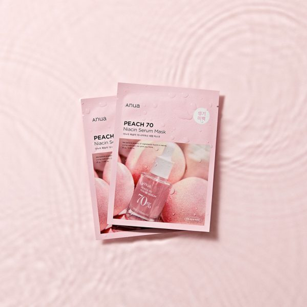 Anua Ампульная маска с экстрактом персиков и ниацинамидом Peach 77 Niacin Serum Mask