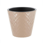 Горшок для цветов InGreen Manhattan D125мм, 1 л c дренажной вставкой, оникс