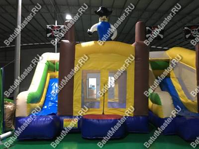 Коммерческий надувной батут "Пират 3" 4*4*4 м