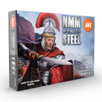 Набор акриловых красок AK Interactive NMM (Non Metallic Metal) Steel Set
